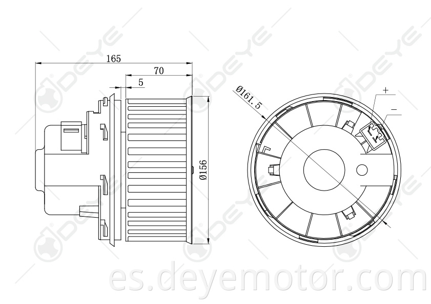 3M5H-18456FC 3M5H-18456BD 125306 1326647 1379569 motor de ventilador para FORD FOCUS FORD C-MAX